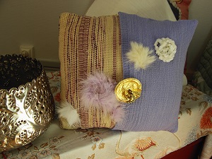 coussin mauve