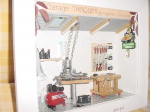 vitrine miniature garage mécanique